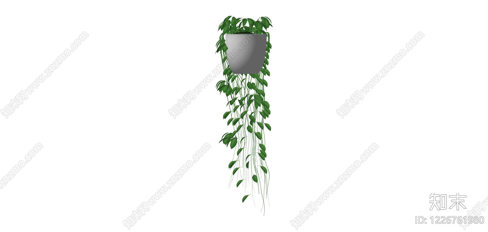 悬挂绿植盆栽SU模型下载【ID:1226761980】