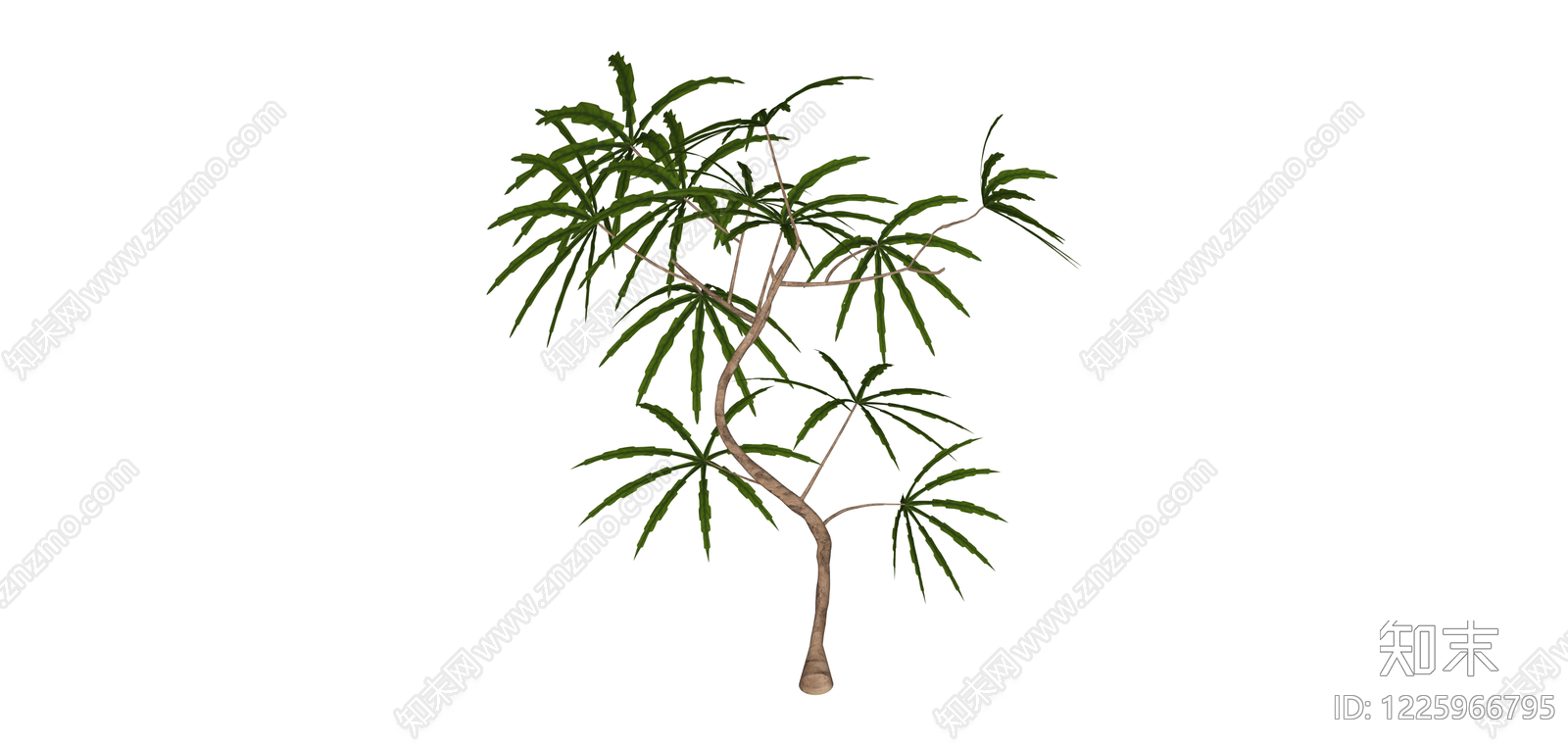 仿真景观小树模型SU模型下载【ID:1225966795】