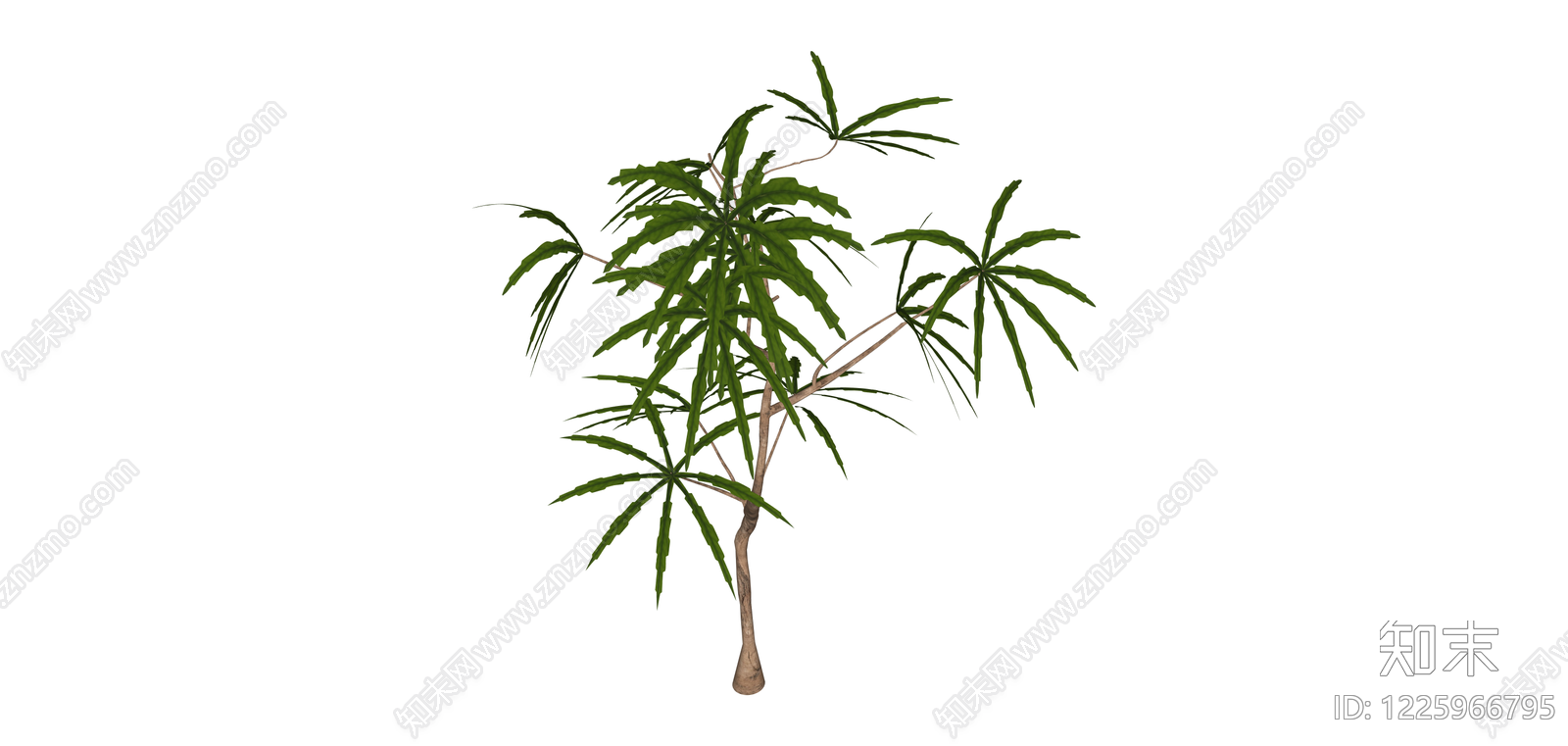 仿真景观小树模型SU模型下载【ID:1225966795】