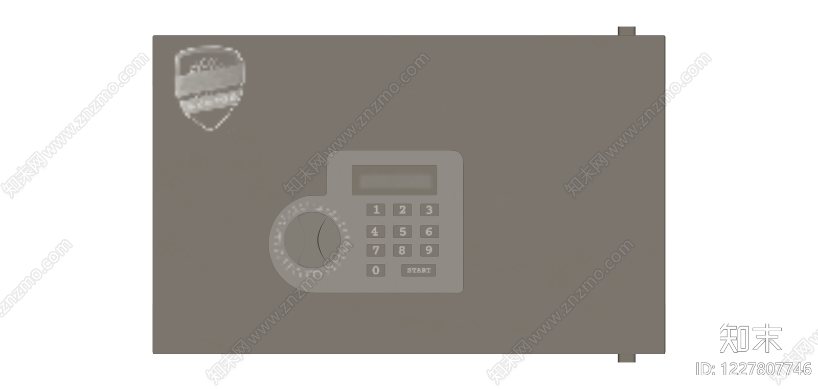 电子密码保险柜SU模型下载【ID:1227807746】