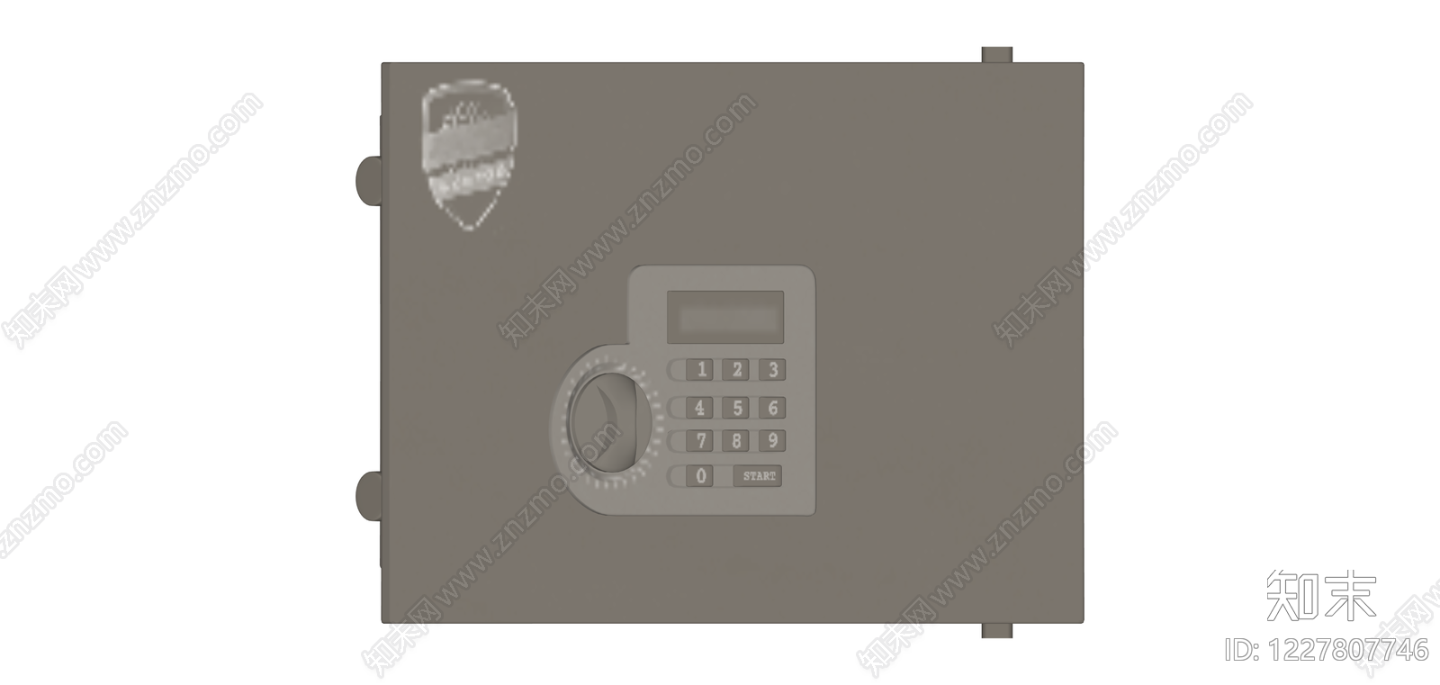 电子密码保险柜SU模型下载【ID:1227807746】