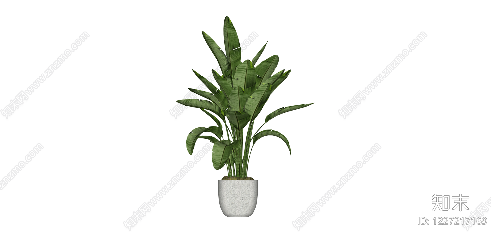 盆栽绿植组合SU模型下载【ID:1227217169】
