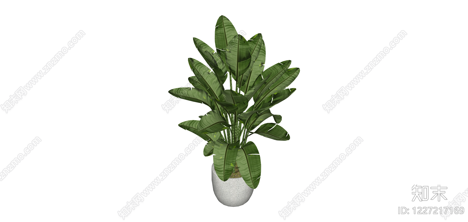 盆栽绿植组合SU模型下载【ID:1227217169】