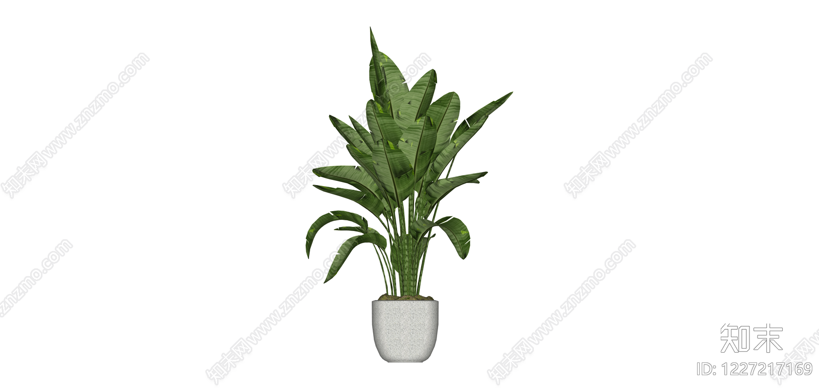 盆栽绿植组合SU模型下载【ID:1227217169】