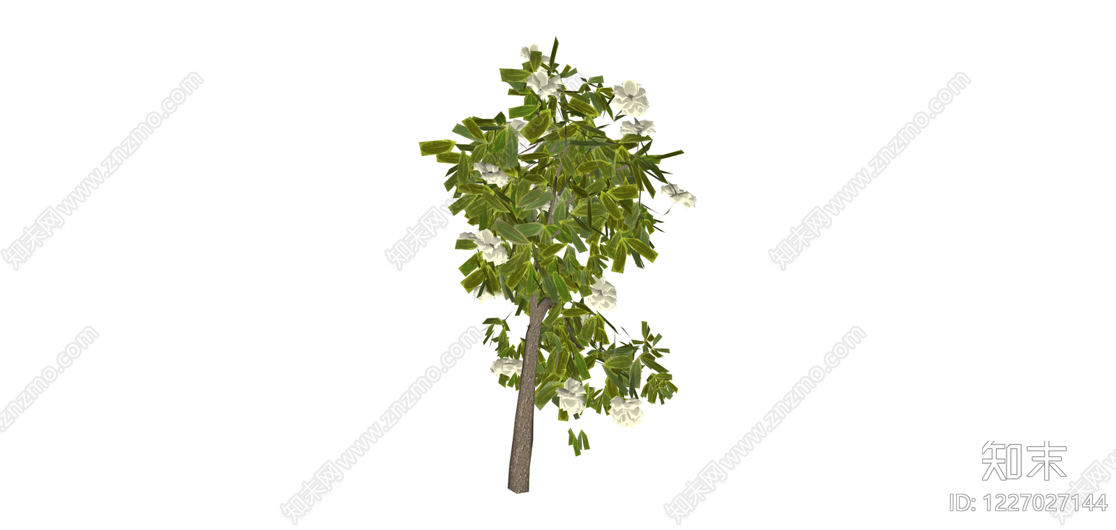 开花乔木模型SU模型下载【ID:1227027144】