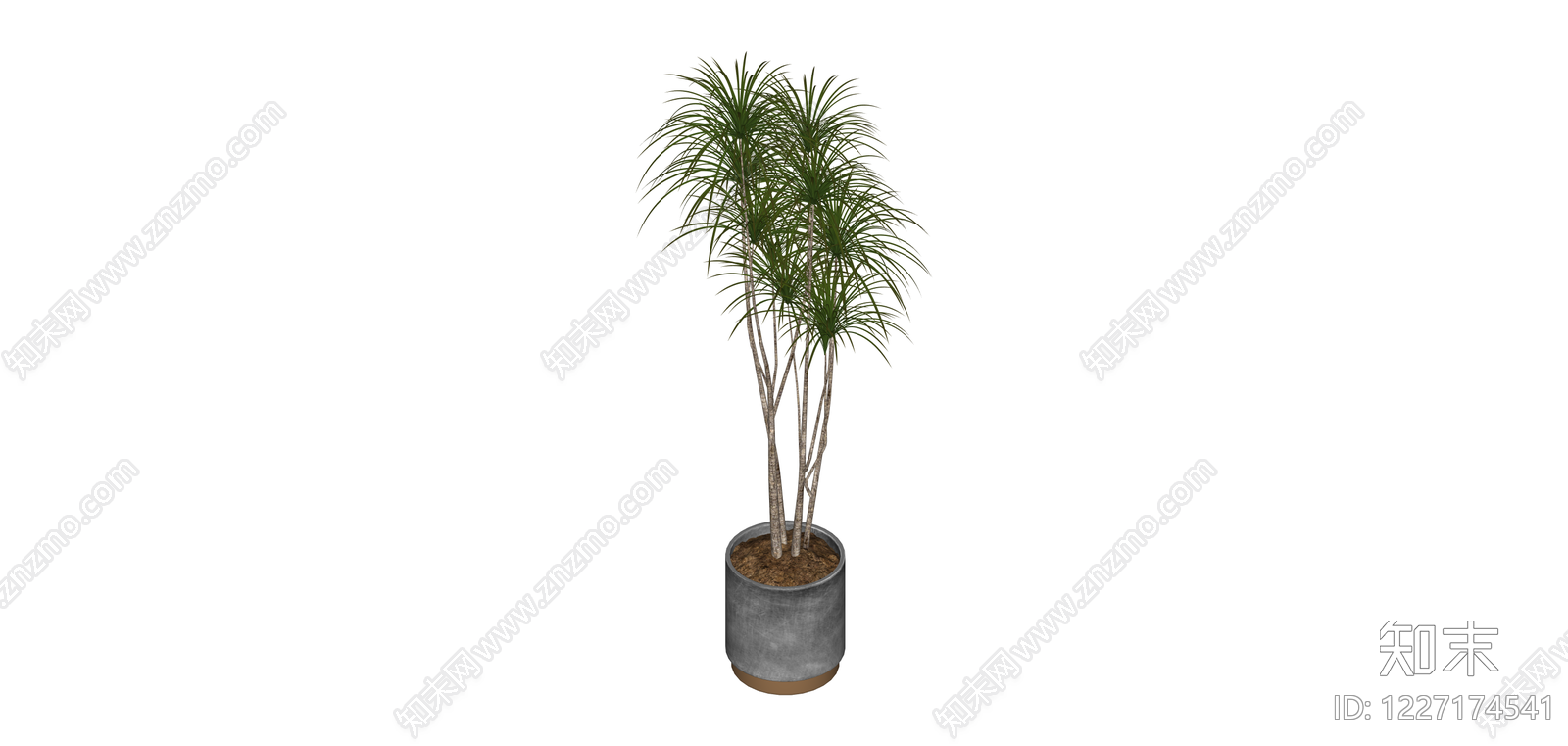 盆栽绿植SU模型下载【ID:1227174541】