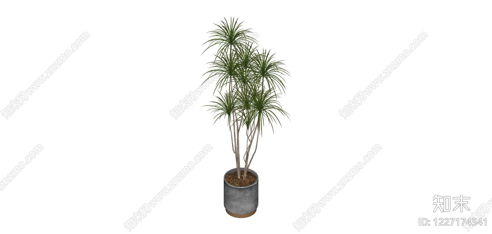 盆栽绿植SU模型下载【ID:1227174541】