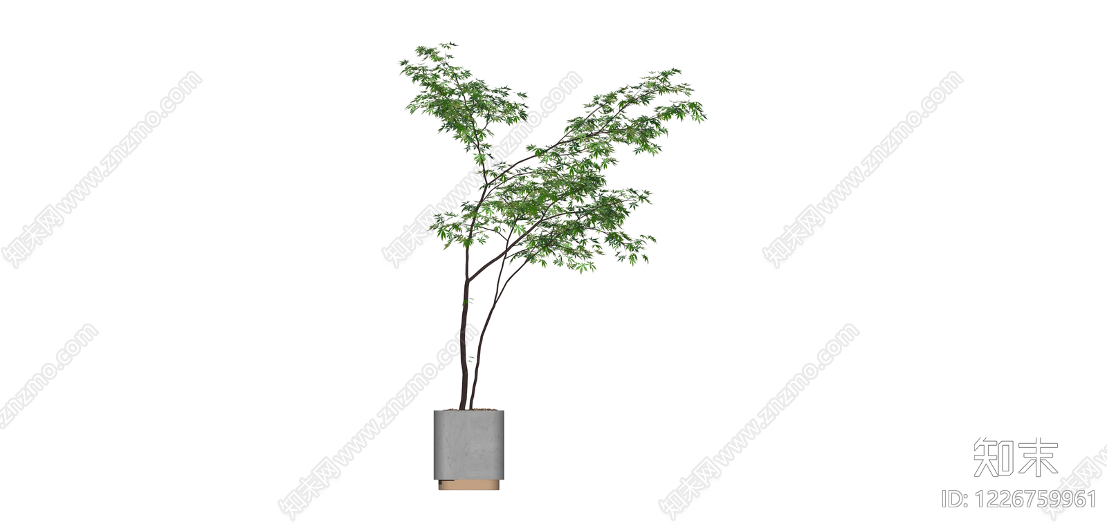 盆栽绿植模型SU模型下载【ID:1226759961】