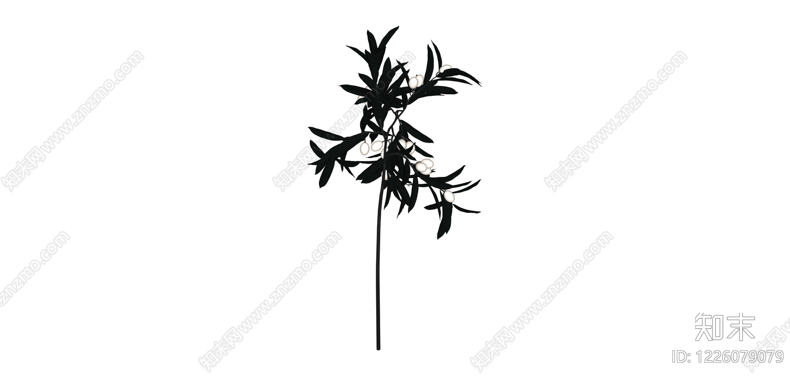 仿真绿植花艺组件SU模型下载【ID:1226079079】