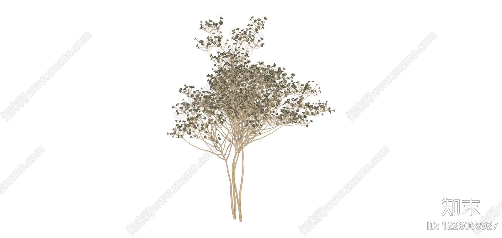 仿真尤加利叶花束SU模型下载【ID:1226068927】