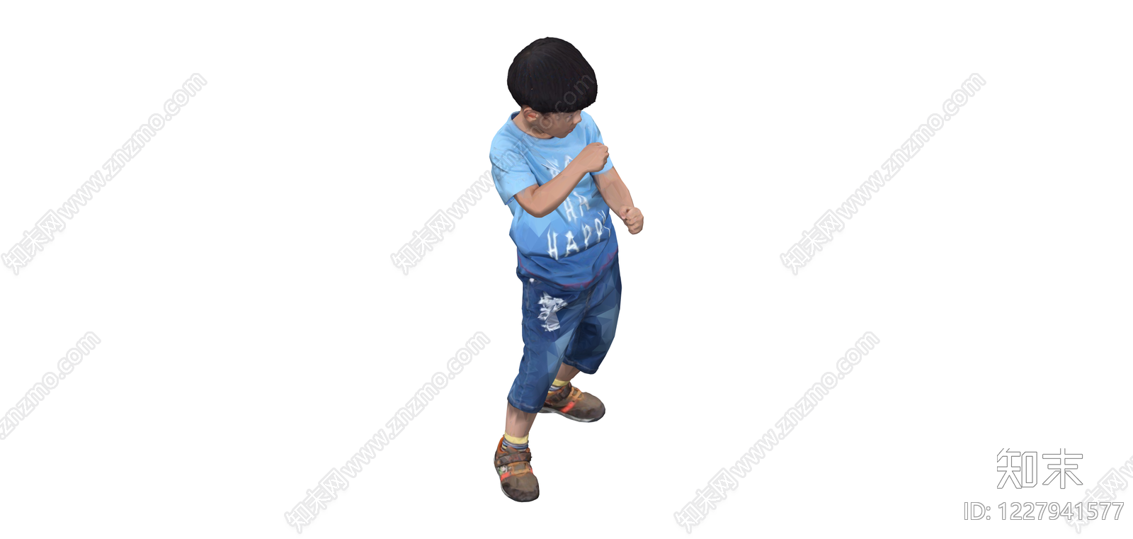 背身男童模型SU模型下载【ID:1227941577】