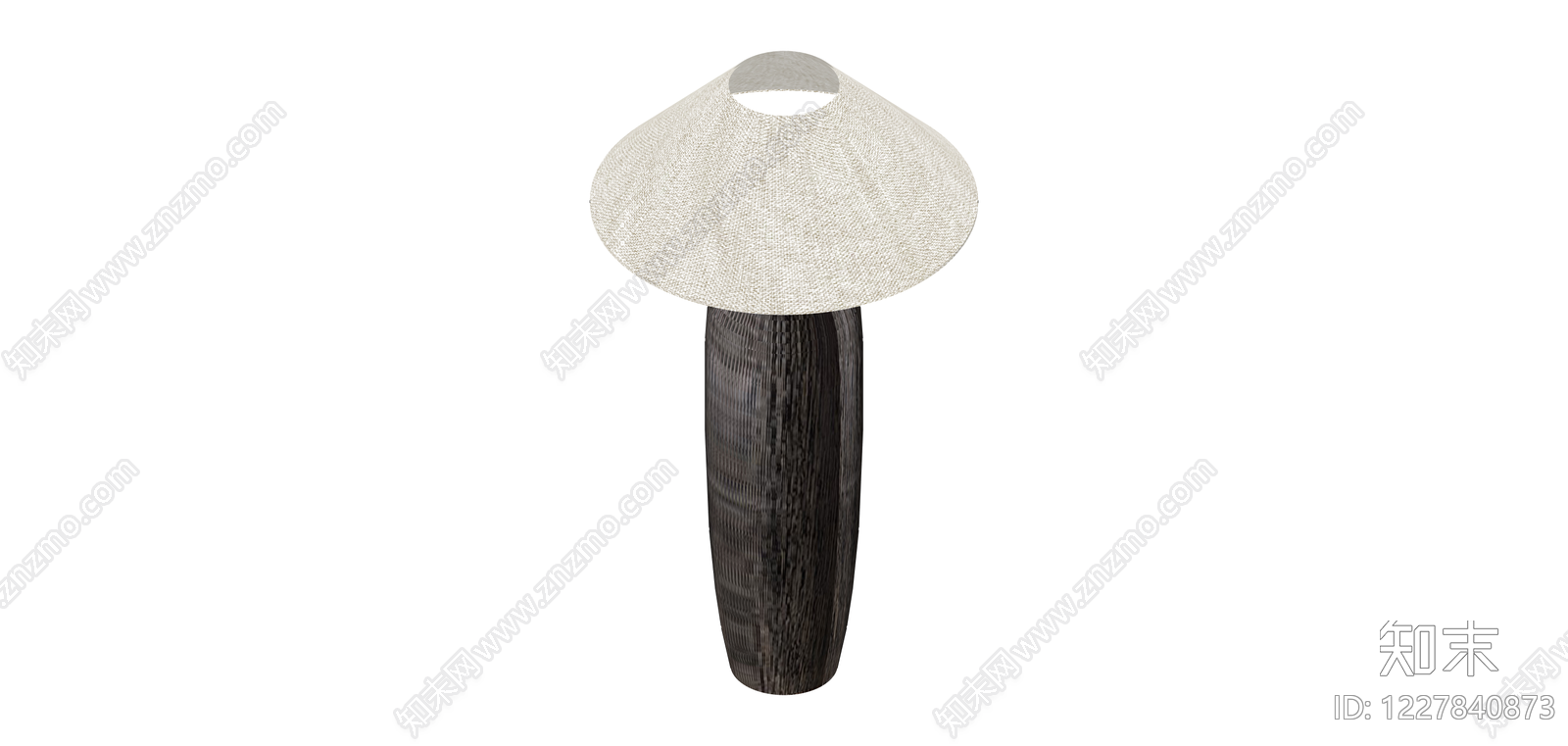 黑色木纹落地灯SU模型下载【ID:1227840873】