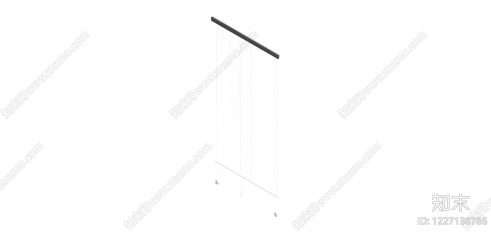 垂直百叶窗SU模型下载【ID:1227138786】