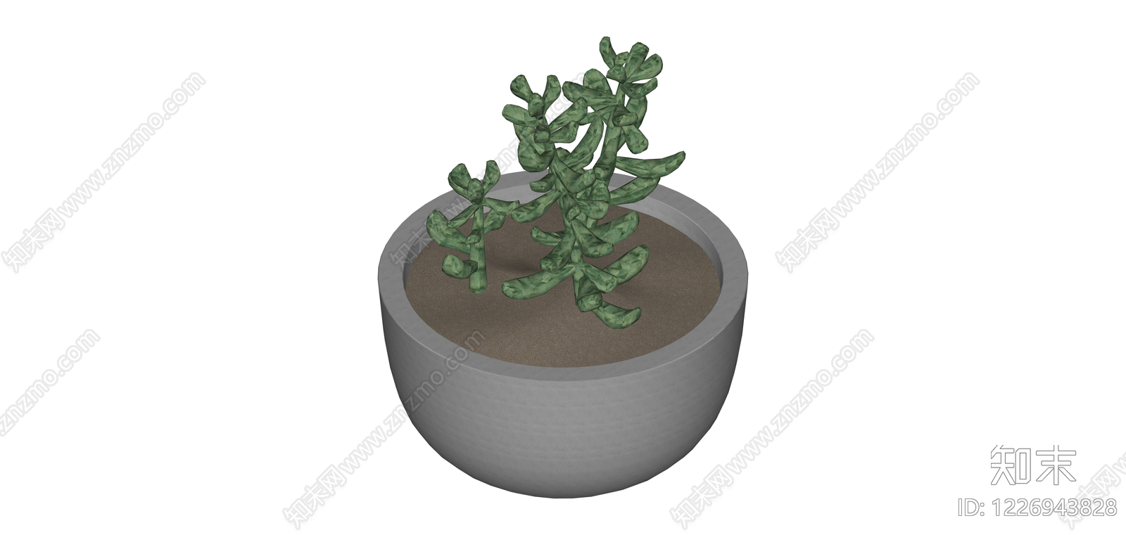 盆栽绿植组合SU模型下载【ID:1226943828】