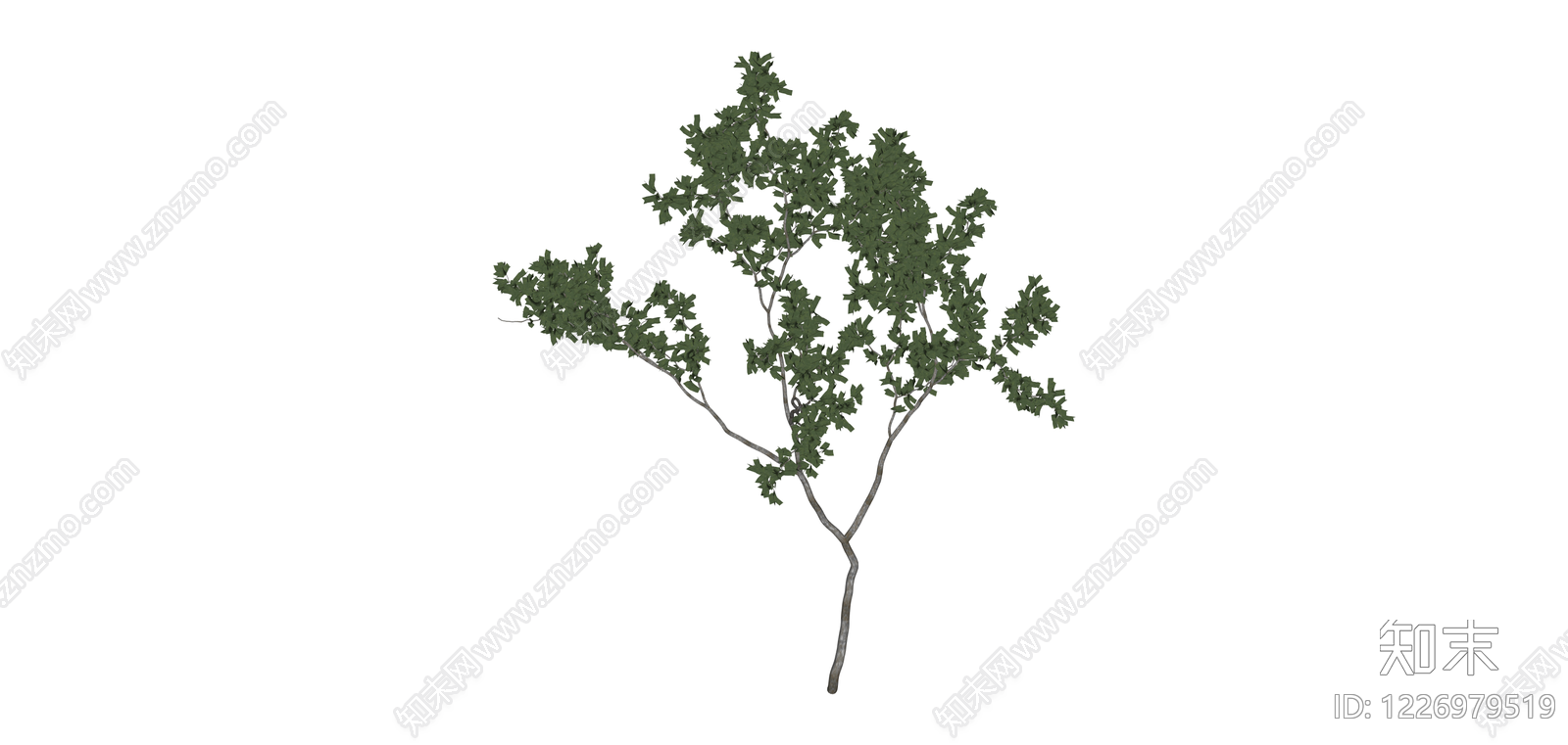独立乔木模型SU模型下载【ID:1226979519】