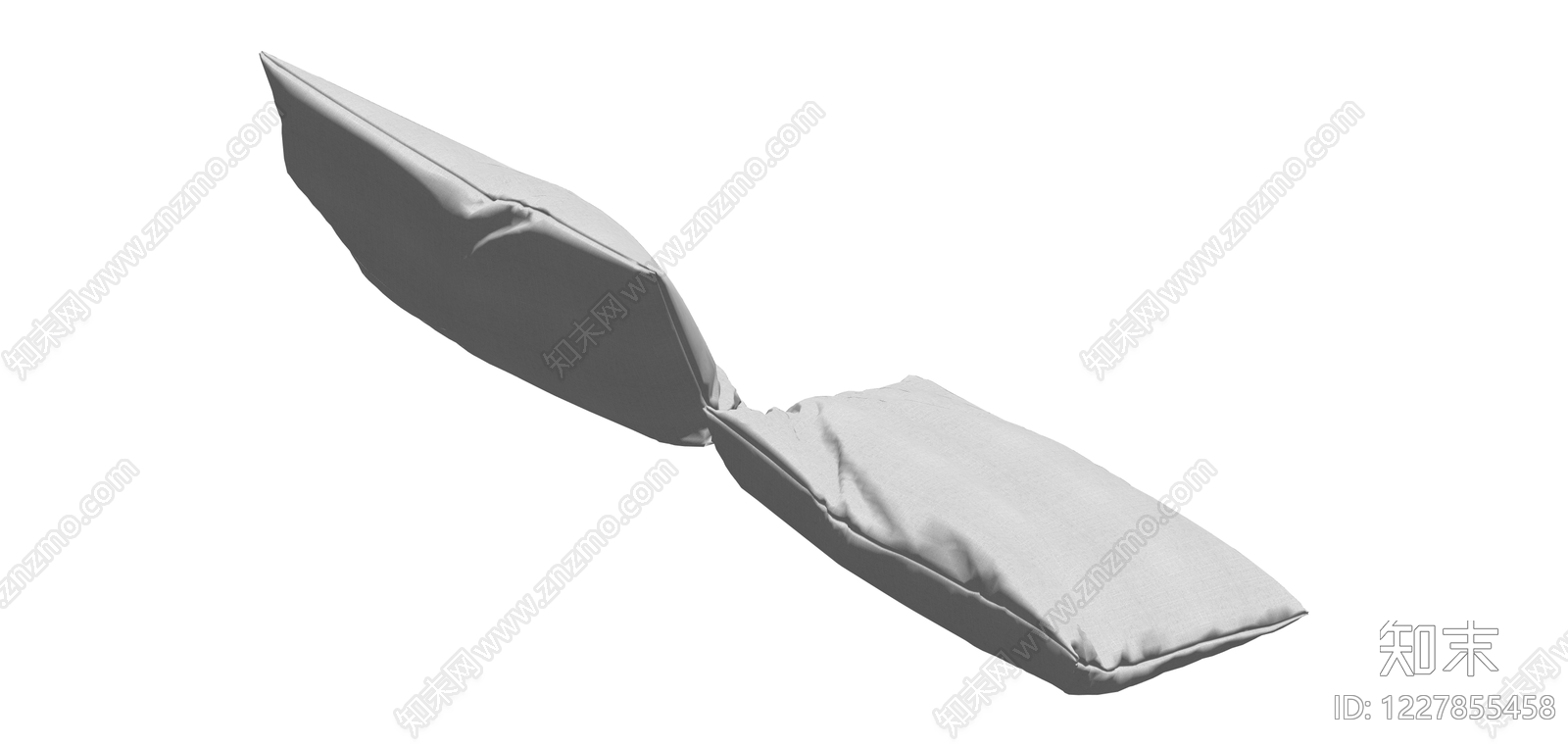 白色方形抱枕SU模型下载【ID:1227855458】