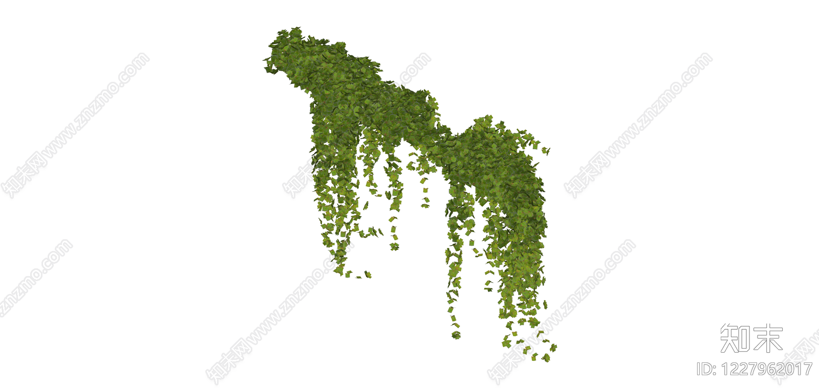 垂吊绿植模型SU模型下载【ID:1227962017】