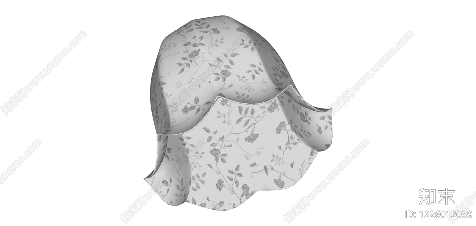 花卉图案布艺软饰SU模型下载【ID:1226012039】