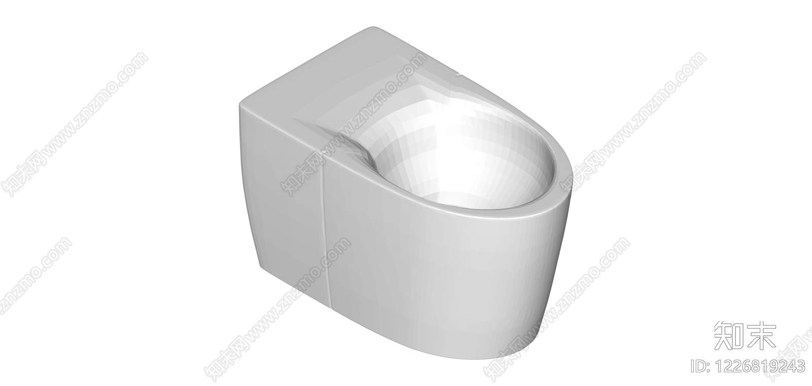 白色方形卫浴洁具SU模型下载【ID:1226819243】