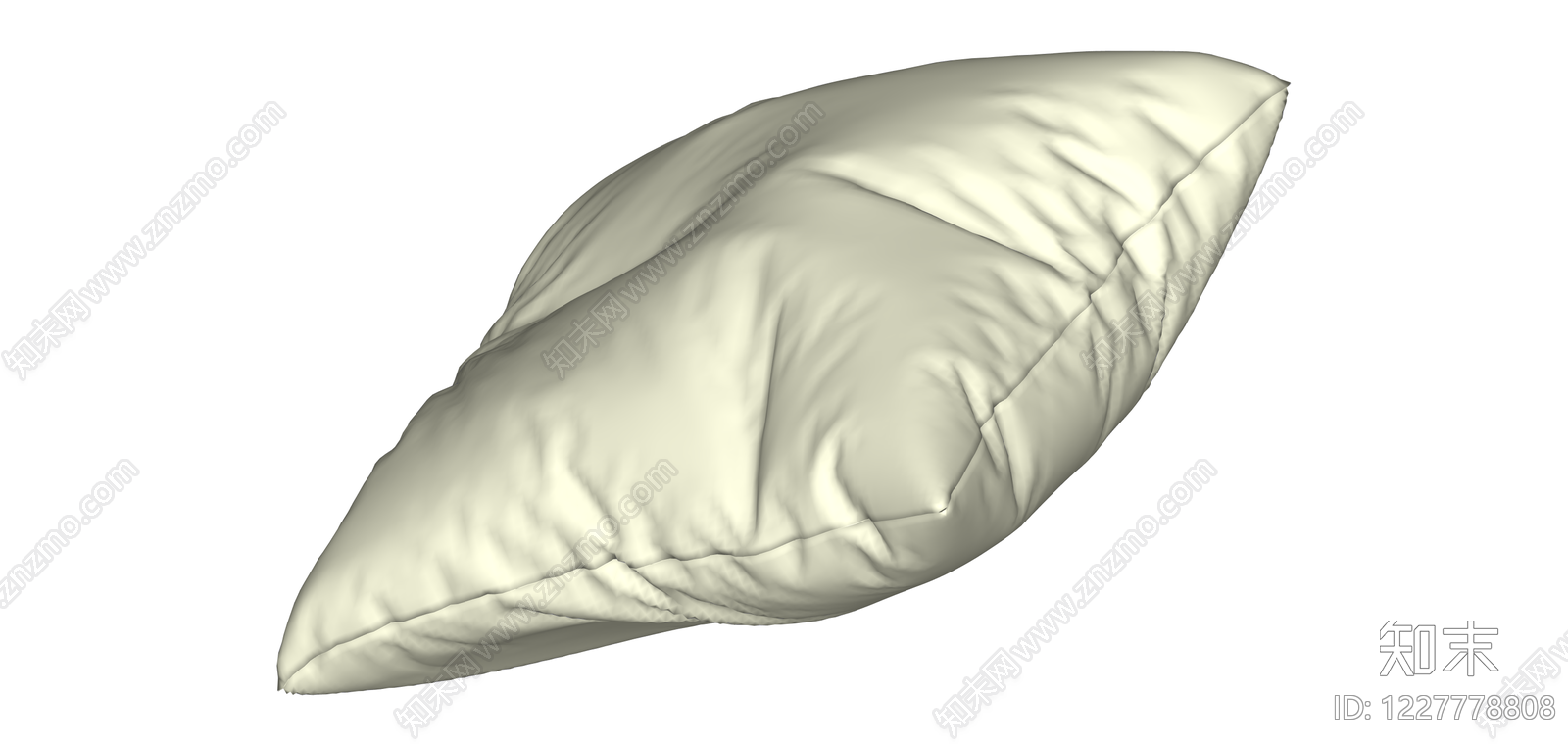 米色方形软枕SU模型下载【ID:1227778808】