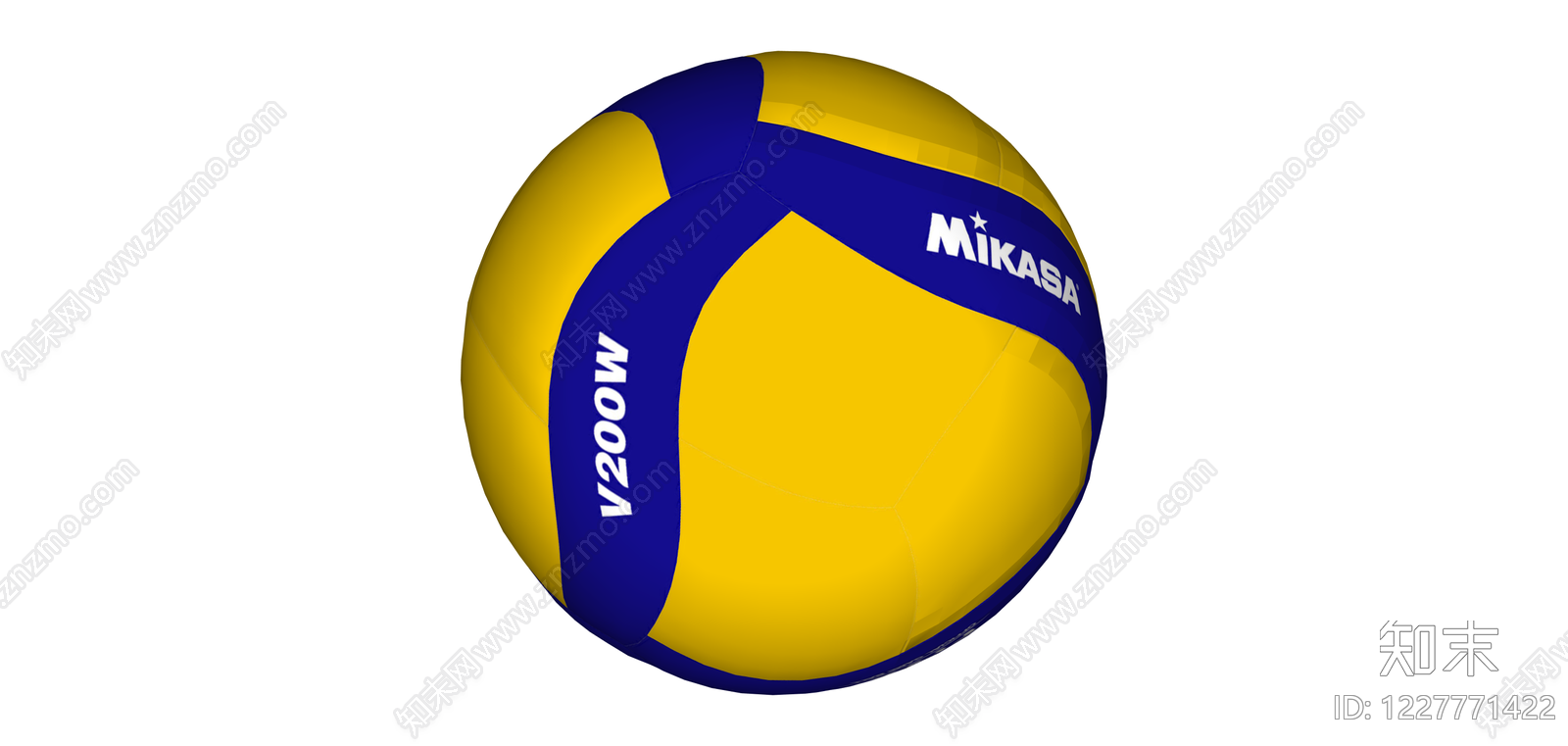 Mikasa排球模型SU模型下载【ID:1227771422】