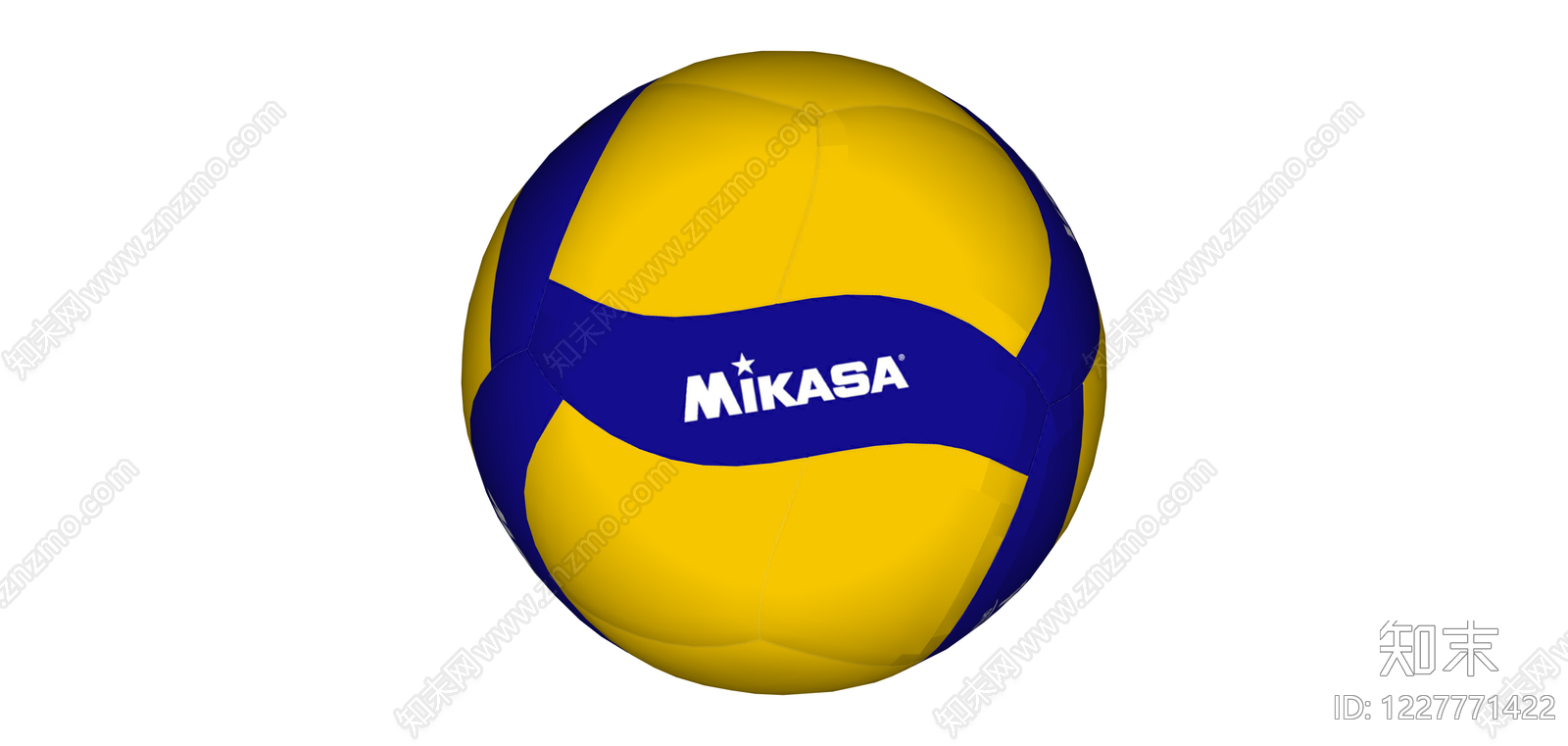 Mikasa排球模型SU模型下载【ID:1227771422】