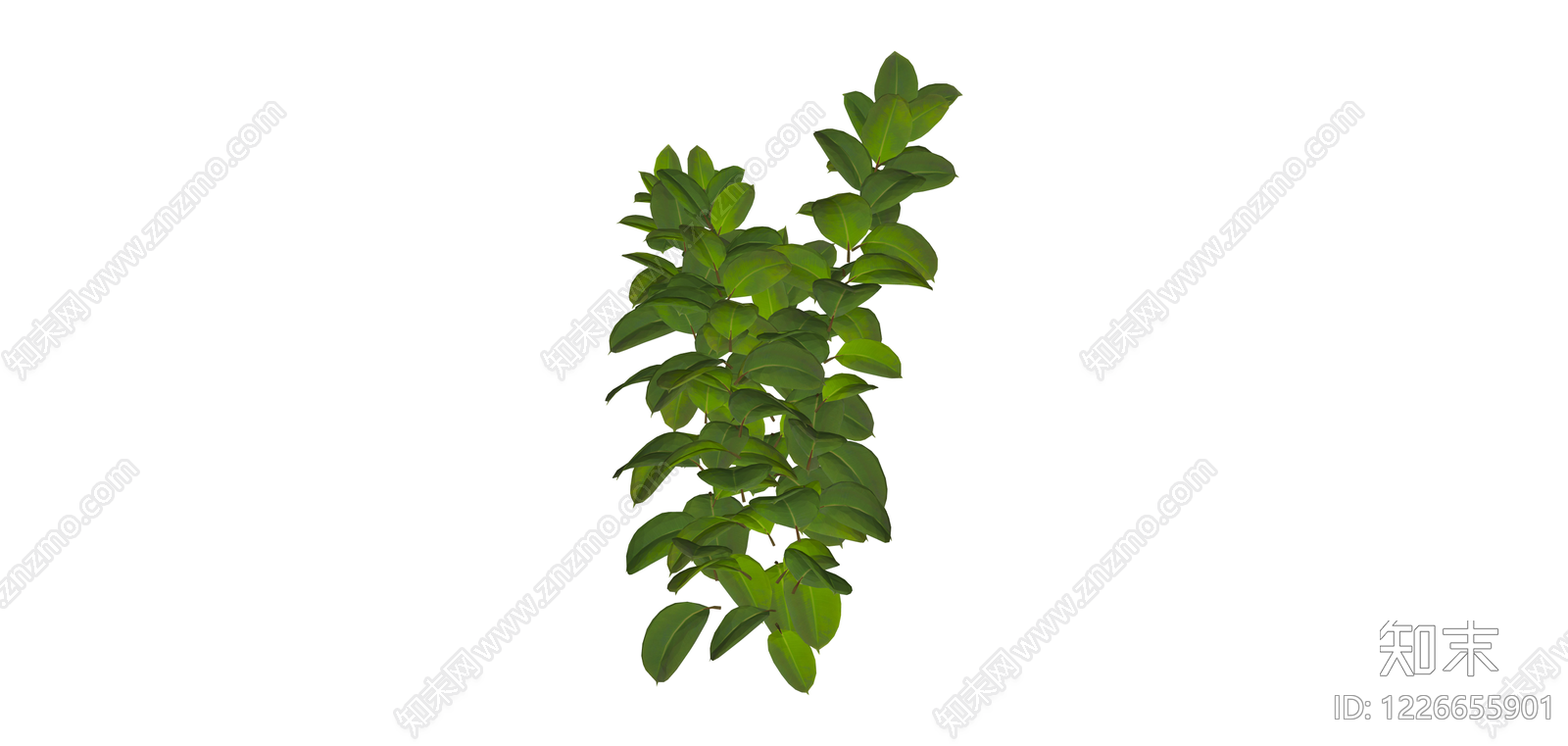 绿叶灌木植物模型SU模型下载【ID:1226655901】