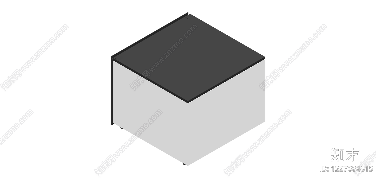 黑色边框玻璃展示柜SU模型下载【ID:1227684615】