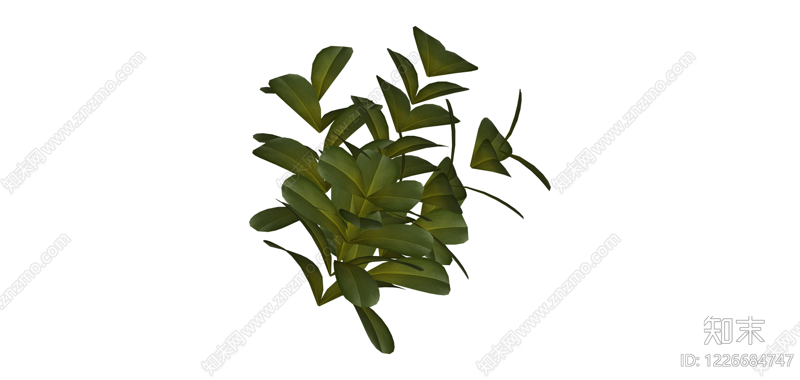 仿真绿植灌木模型SU模型下载【ID:1226684747】