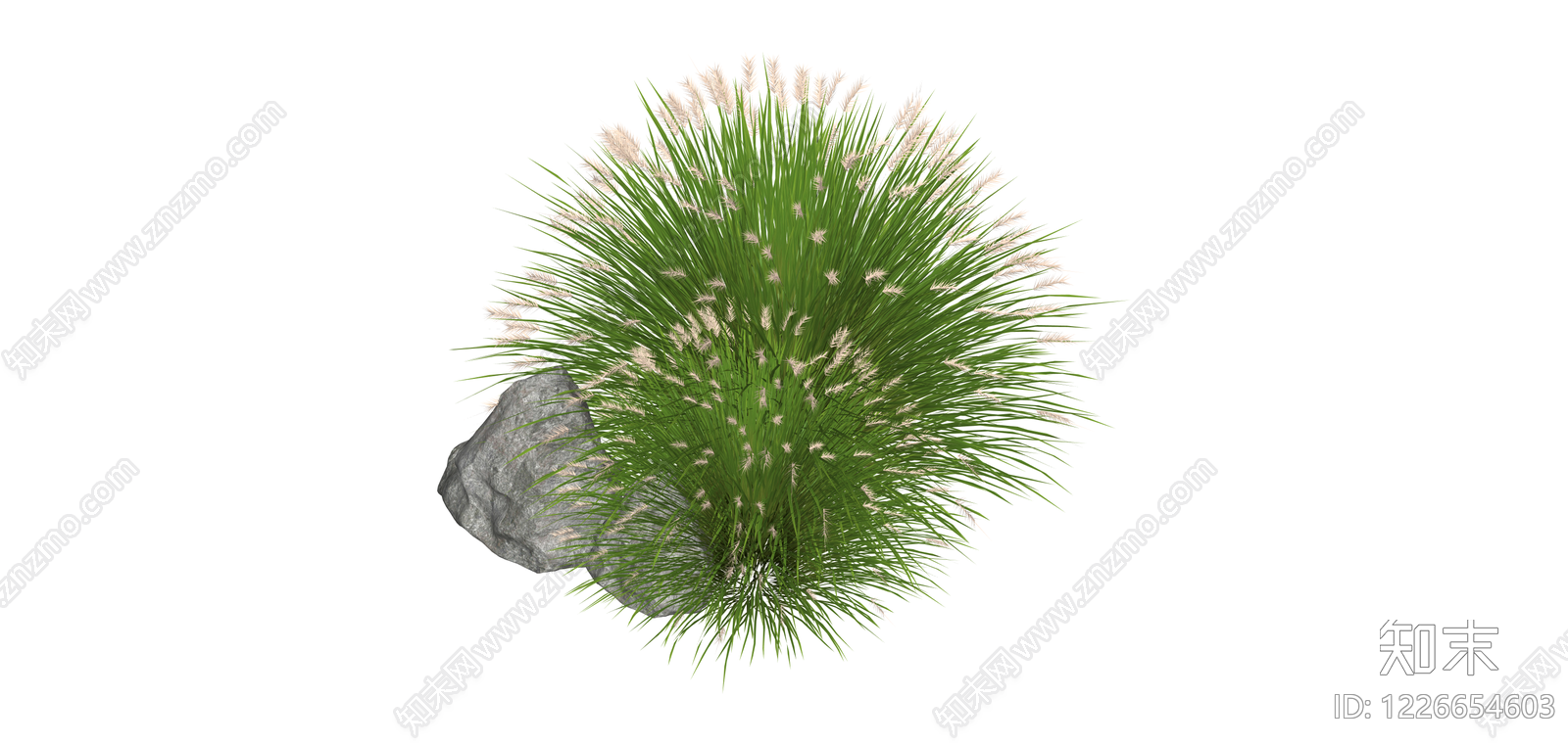 景观草球配景石SU模型下载【ID:1226654603】