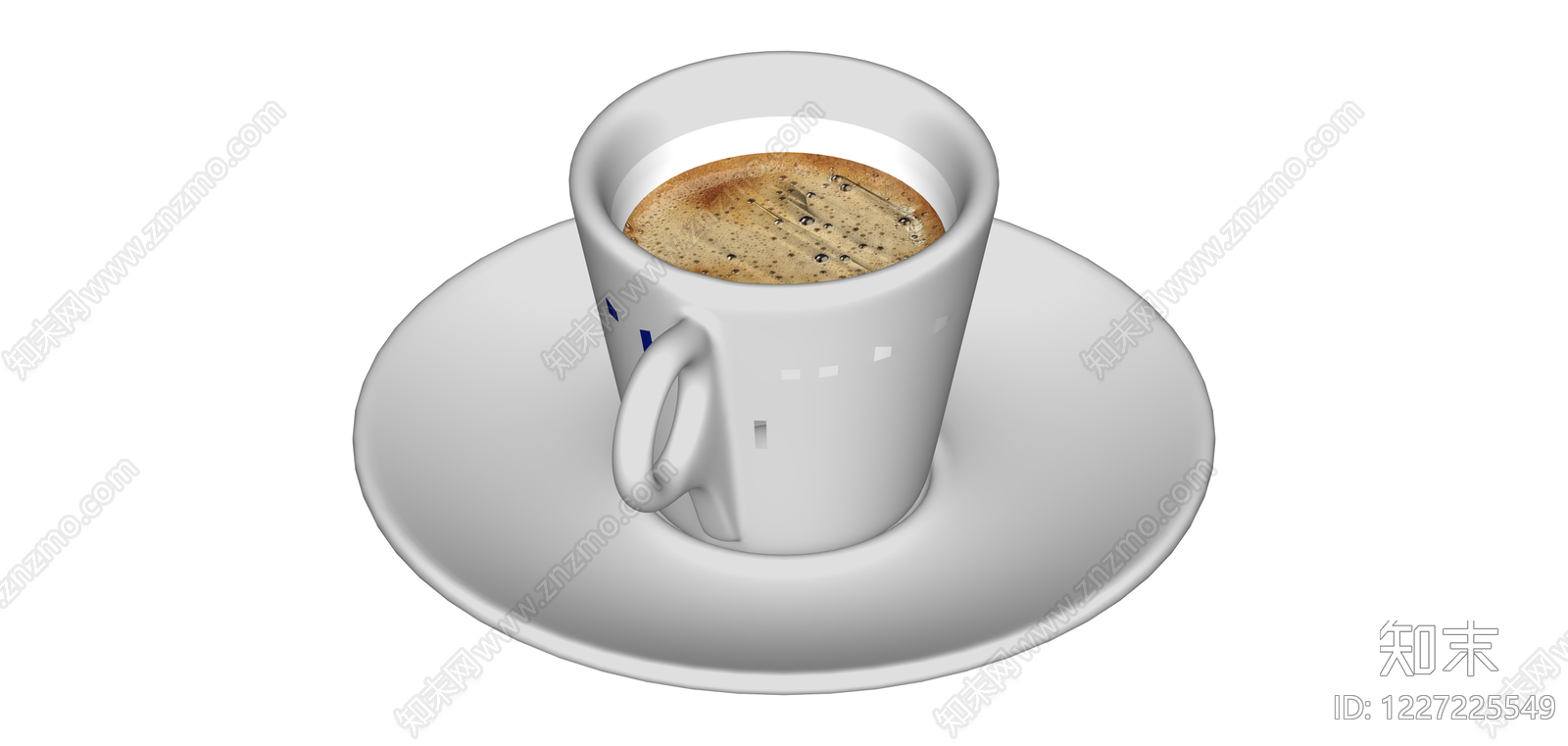 白模咖啡杯碟SU模型下载【ID:1227225549】