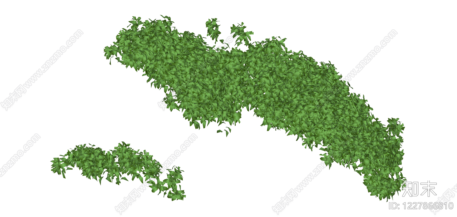 绿色灌木绿植组合SU模型下载【ID:1227866810】