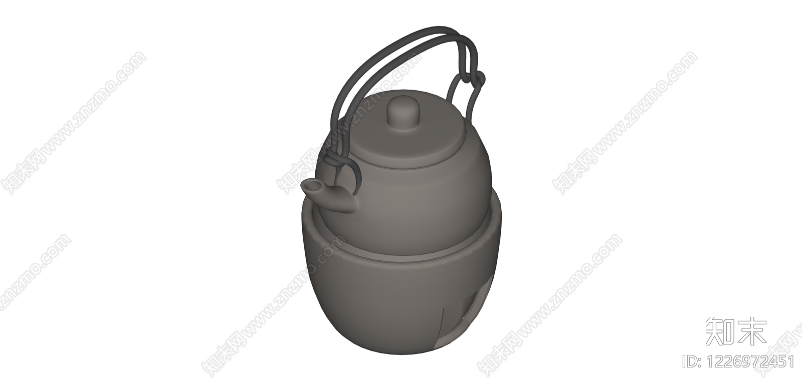 传统提梁煮茶器SU模型下载【ID:1226972451】