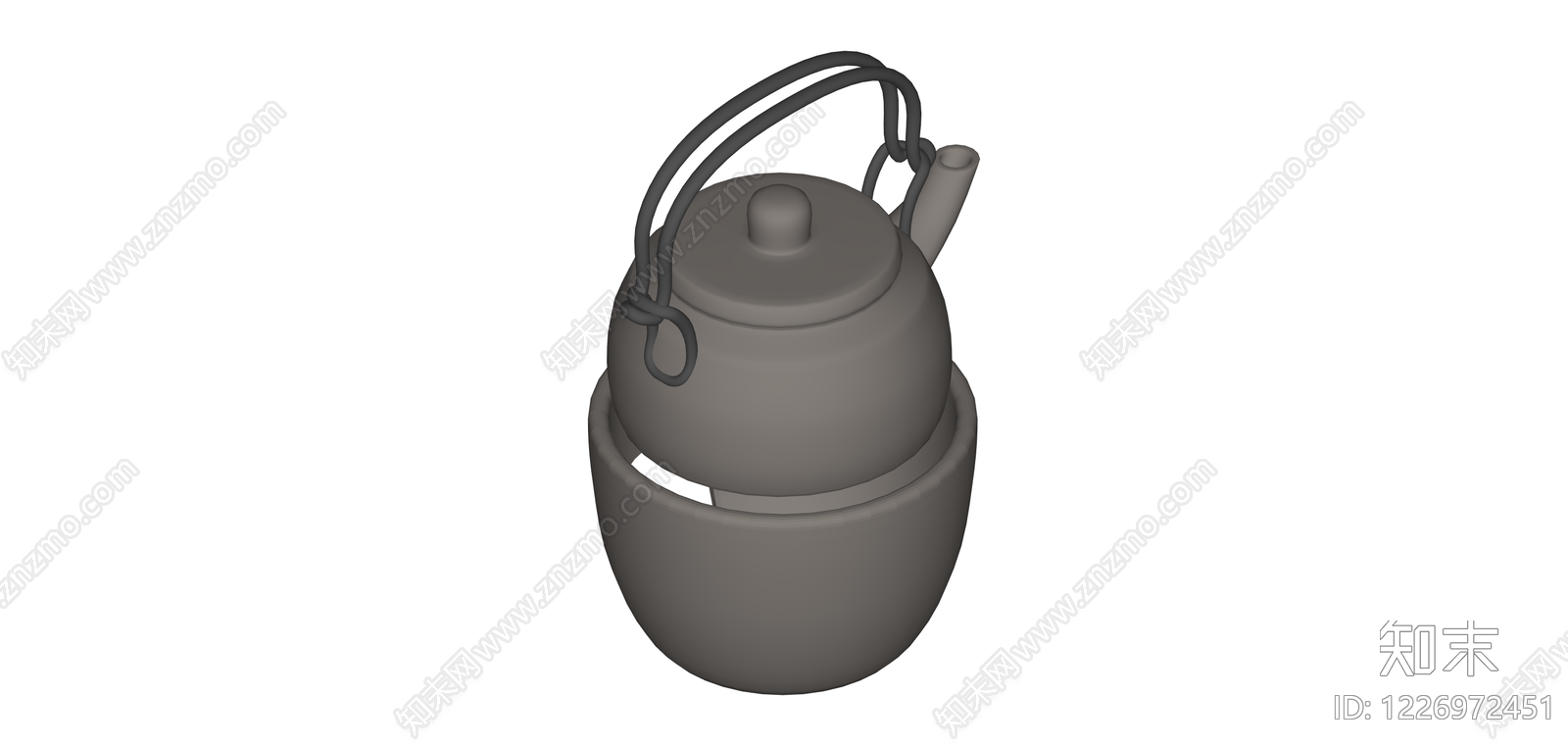 传统提梁煮茶器SU模型下载【ID:1226972451】
