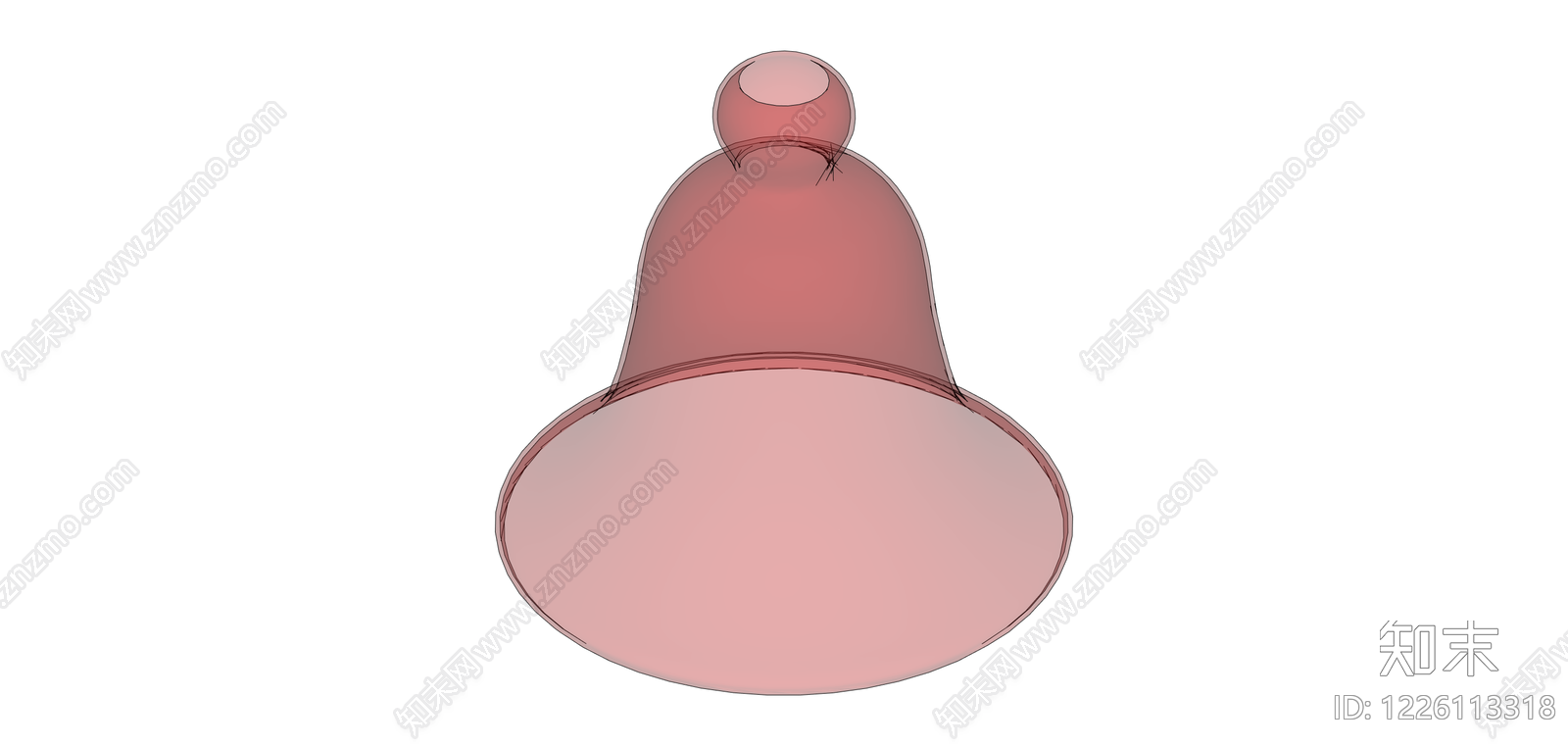 粉色吊灯模型SU模型下载【ID:1226113318】