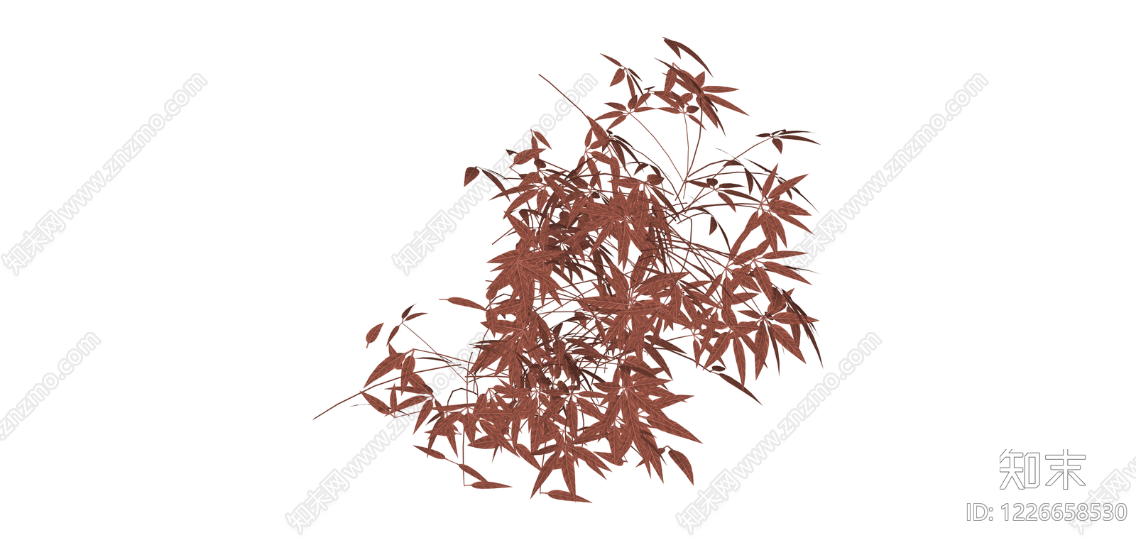 红叶灌木植物模型SU模型下载【ID:1226658530】