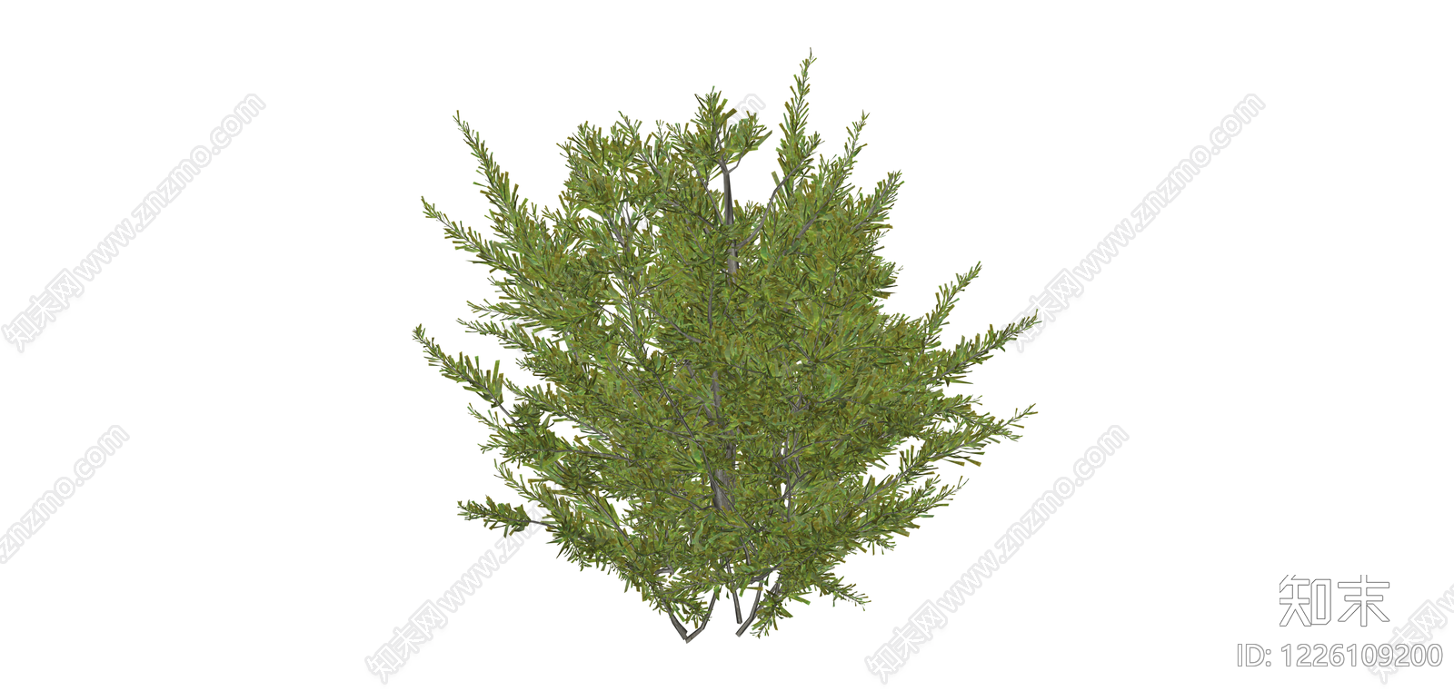 绿色灌木植物模型SU模型下载【ID:1226109200】