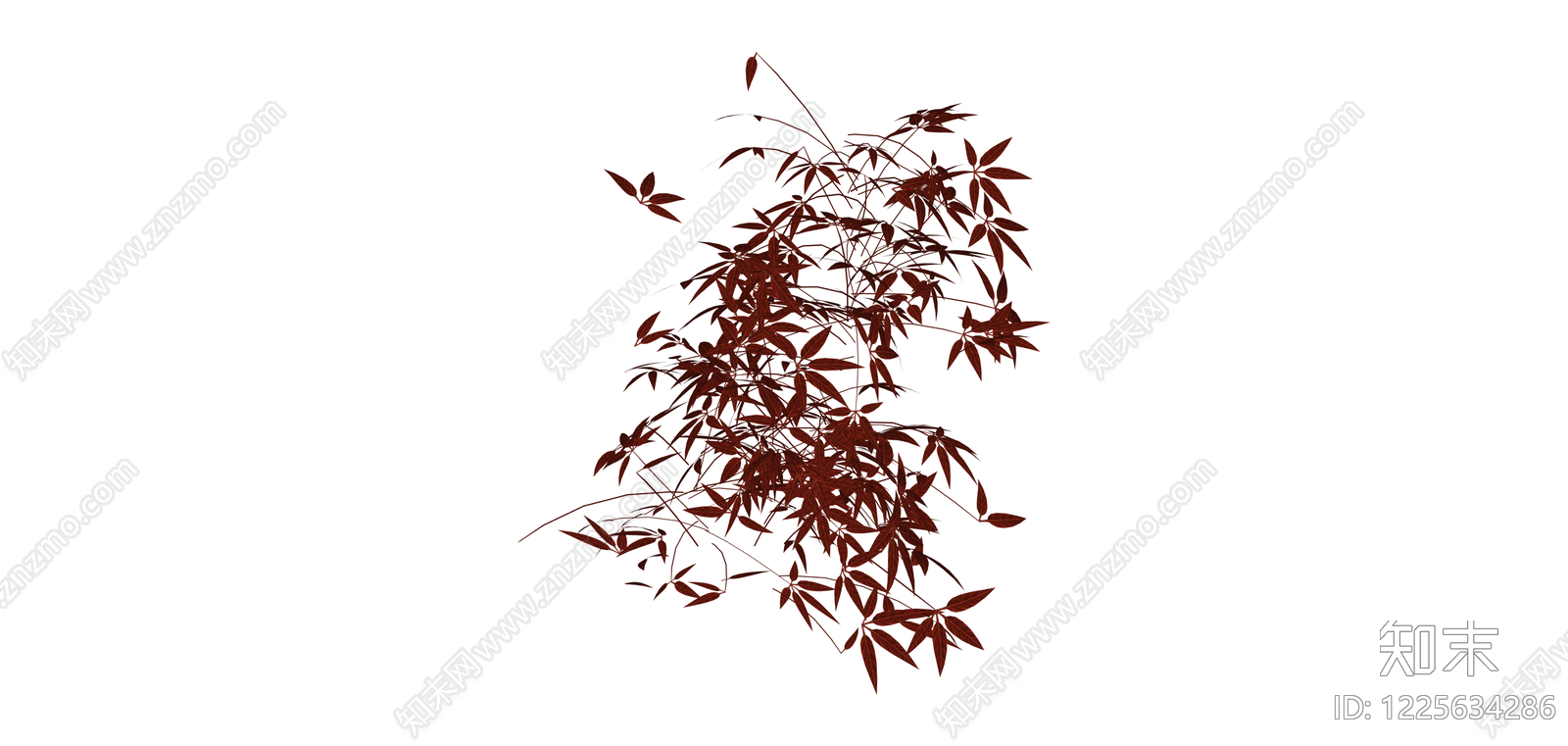 红叶灌木丛SU模型下载【ID:1225634286】