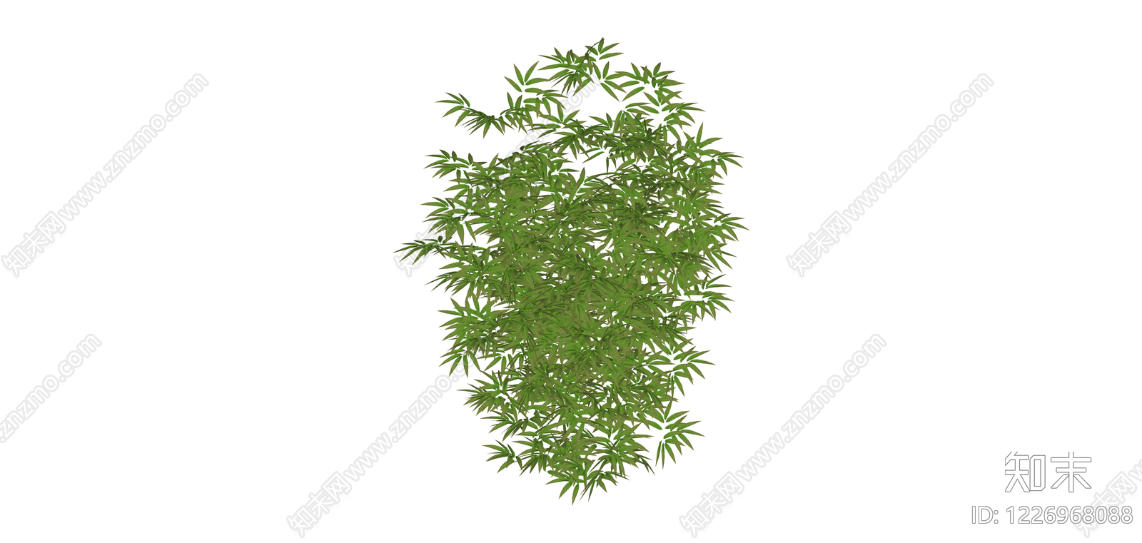 丛生绿植灌木模型SU模型下载【ID:1226968088】