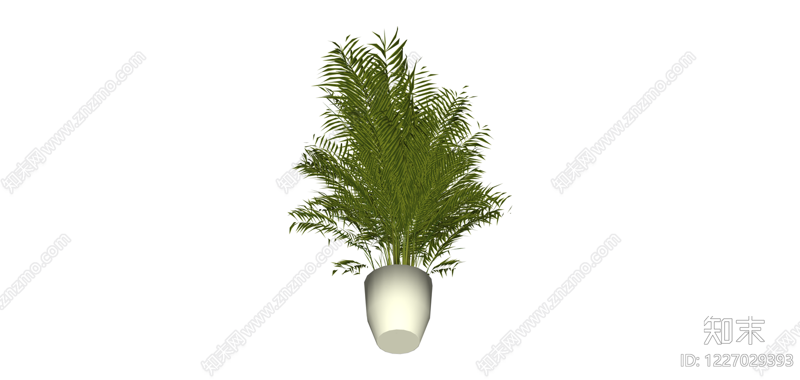 带盆绿植盆栽SU模型下载【ID:1227029393】