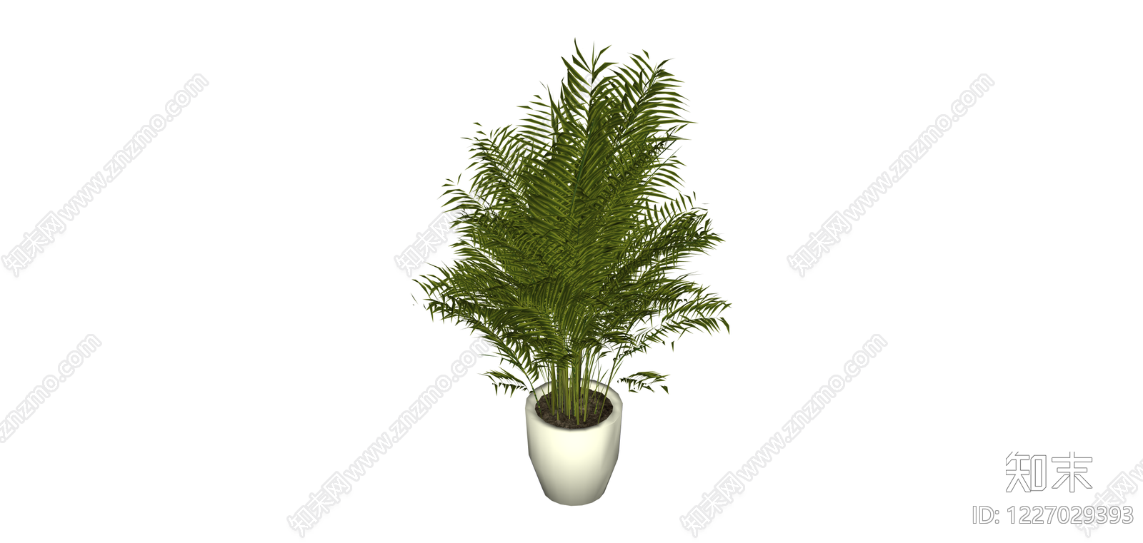 带盆绿植盆栽SU模型下载【ID:1227029393】
