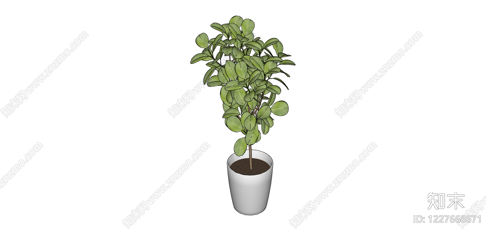 盆栽绿植SU模型下载【ID:1227668671】