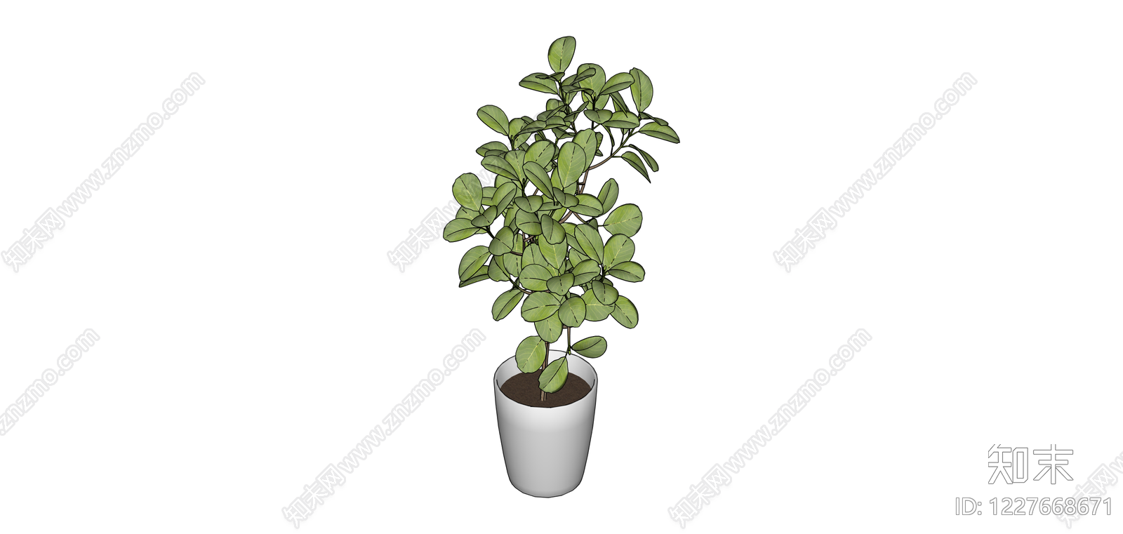 盆栽绿植SU模型下载【ID:1227668671】