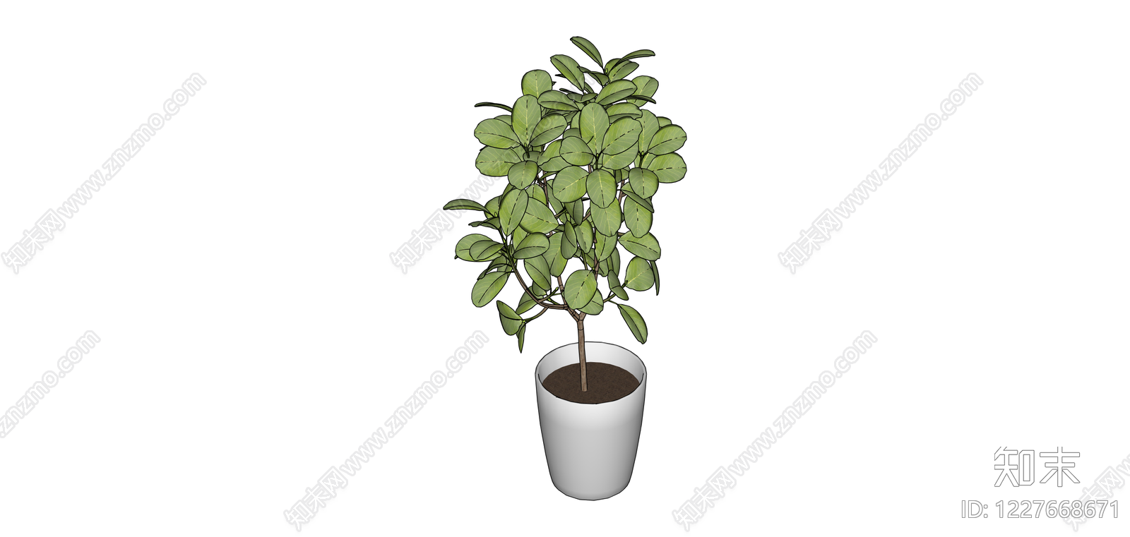 盆栽绿植SU模型下载【ID:1227668671】
