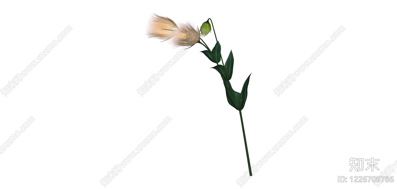 粉色花艺组合SU模型下载【ID:1226709786】