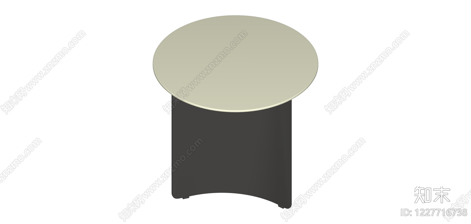 圆形边几SU模型下载【ID:1227716738】