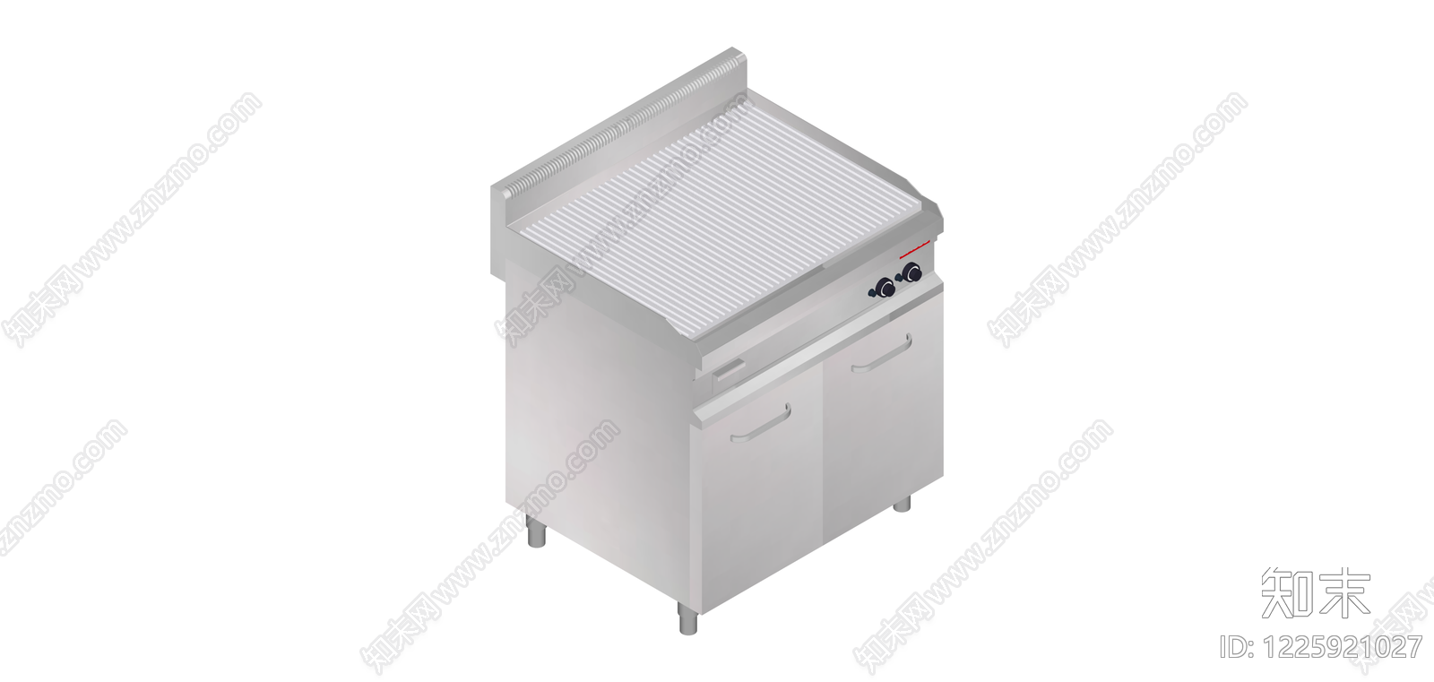商用不锈钢烤炉柜SU模型下载【ID:1225921027】