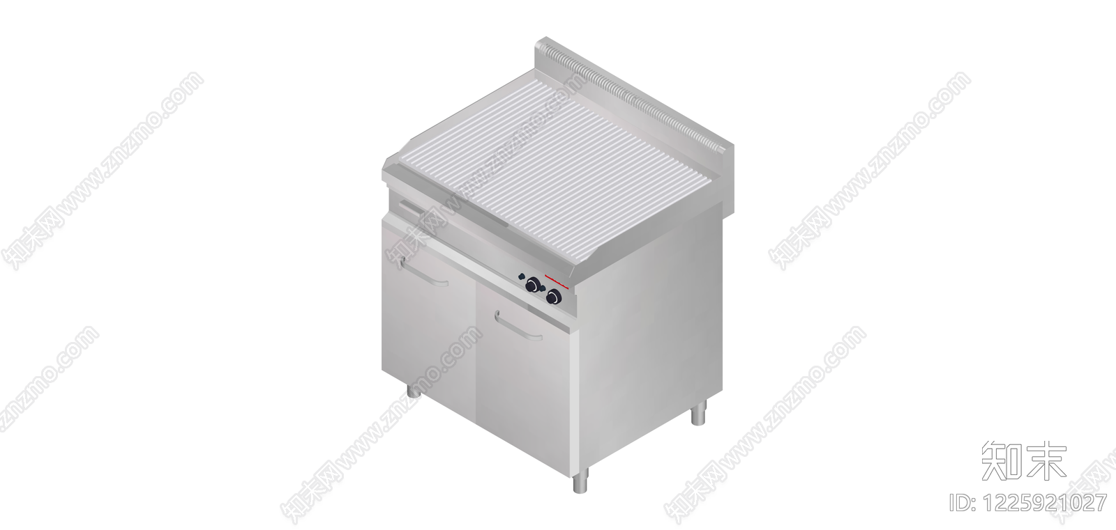 商用不锈钢烤炉柜SU模型下载【ID:1225921027】