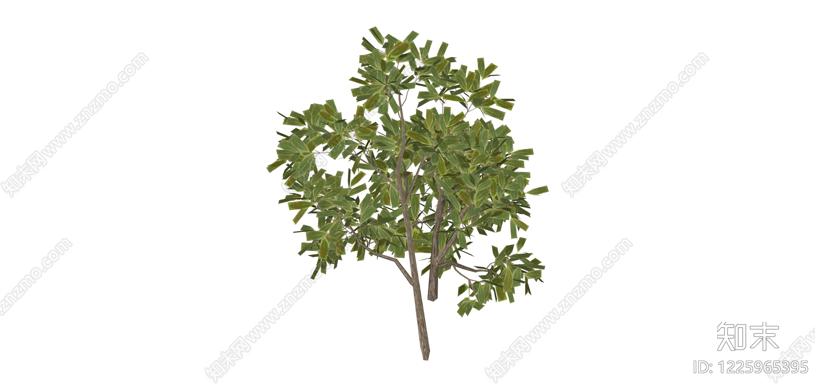 双杆景观绿植SU模型下载【ID:1225965395】