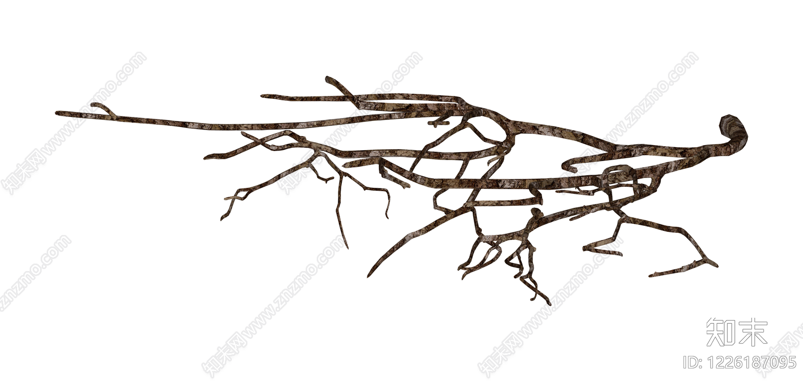 枯树枝干模型SU模型下载【ID:1226187095】